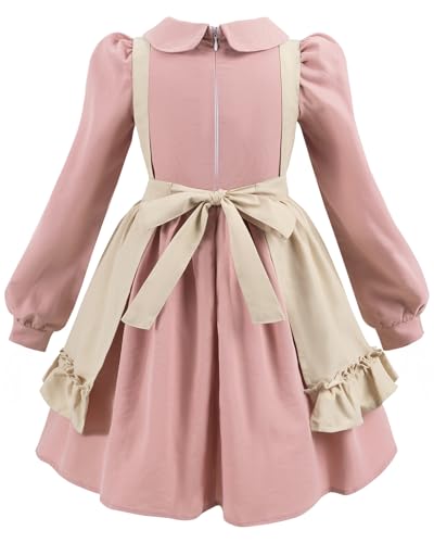 Disfraz colonial para niñas estilo pionera manga larga miniatura 2
