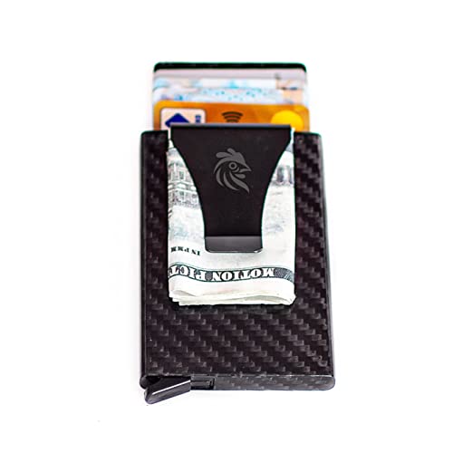 RFID Blocking Carbon Fiber Pop-up Wallet, Slim And Luxuries Design, Card Holder For Men, Gift Box3