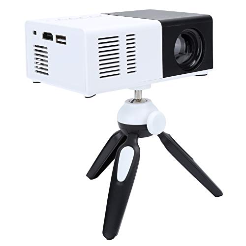 Mini-projector, draagbare led-projectiemachine, Full HD videoprojector, beamer met standaard, data-videoprojector voor film, entertainment, games (zwart-wit) - Image 8