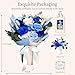 FNCHAI Preserved Roses Bouquet – Flowers for Delivery, Valentines Day Gifts for Him, Long-Lasting Romantic Real Roses for Anniversary, Graduation, Father’s Day & Beach Weddings (Blue)