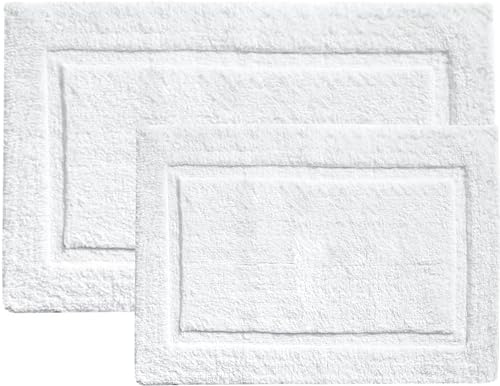 voyzz home Set of 2, Cotton Bathroom Bath Mat Rug