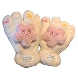HINAYOSAN Dicke Mädchen-Handschuhe, warm, Thermo-Vollfinger, Winter, stilvoll, für Mädchen,...