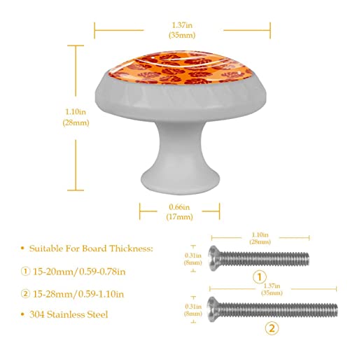 Boutons de placard de cuisine en verre fluorescents pour tiroir de commode - 6