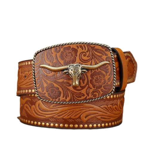 Ceinture western homme avec boucle Longhorn pour look cowboy