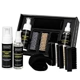 TWINSKY 6-in-1 Shoe Cleaning Kit,Compatible with Birkenstock, with Plant-Based Foam, Deodorizing Spray, 3 Brushes & Microfiber Towel, for Sneaker, Leather, Nubuck, Boot, Suede, Athletic Shoes,etc