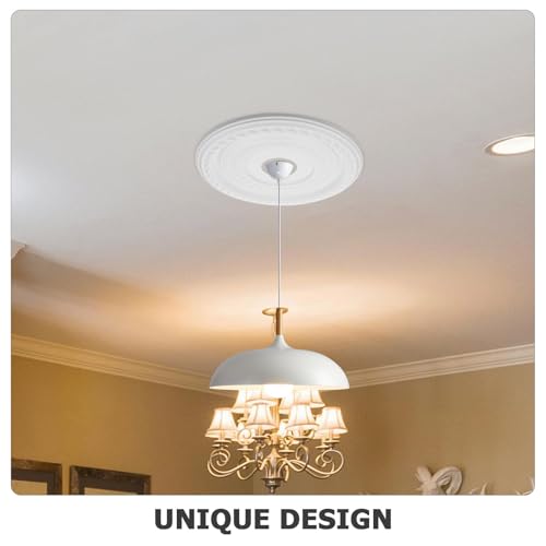 Médaillon de plafond esthétique pour éclairage de bureau moderne et épuré - 6