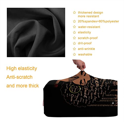 Travel Suitcase Protector African American Woman Elastic Protective Washable Luggage Cover With Concealed Zipper Suitable For 18-32 Inch (L (for 25--28 inch luggage))3