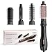 BaByliss Smooth Finish 1200 – 4‑in‑1 Warmluftbürste zum Trocknen, Formen, Glätten & Volumenstyling, Ionen‑ & Keramiktechnologie, 4 Aufsätze, 1200W, Schwarz/Pink, AS122E