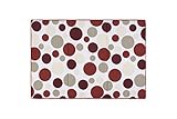 Ritz Polka Dot Reversible Microfiber Dish Drying Mat, Paprika