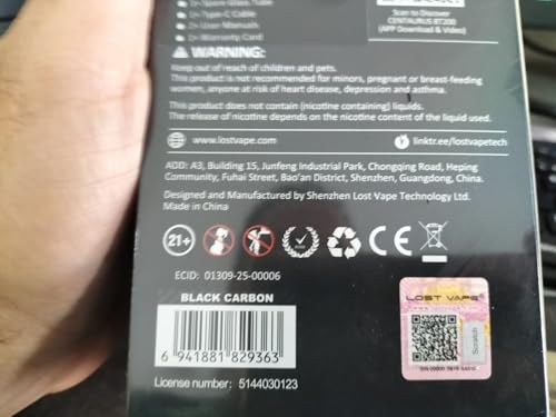 Miniatura 6 de Lost Vape Centaurus Bt200 Kit 200w Chipset Quest 2.0 Doble Batería 18650 No Incluidas Pantalla Tft 0.96 Mod Avanzado Para Vapeo Platinum Ridge