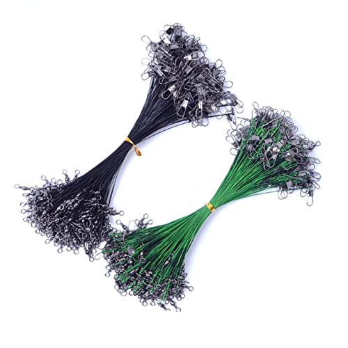 SUPVOX Fishing 50 Pcs 20cm Steel Wire Lure Line Durable and Wear-Resistant for Outdoor Fishing Rigging