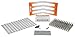 Extreme Max 5001.5478 96-Stud Track Pack with Round Backers - 1.625" Stud Length