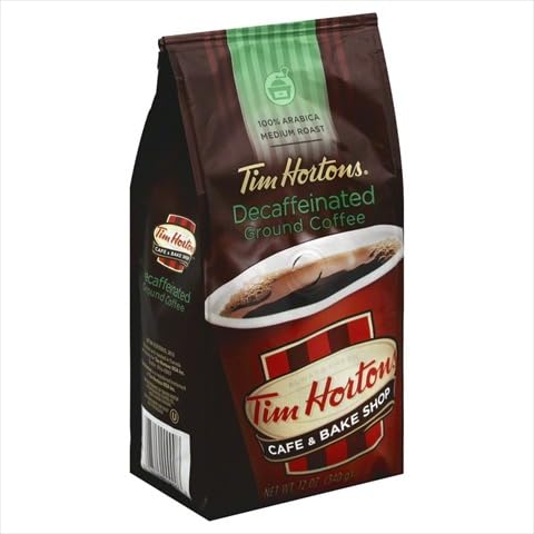 Tim Horton Decaffeinated Ground Coffee, 12 Ounce (Pack of 6)