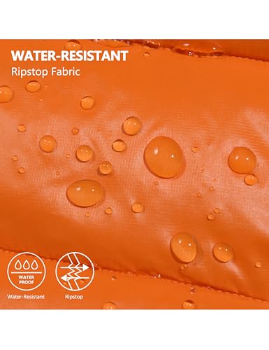 Mapamyumco Men's Puffer Lightweight Vest with Hood Outerwear Vest Warm Winter Outdoor Sleeveless Jacket4