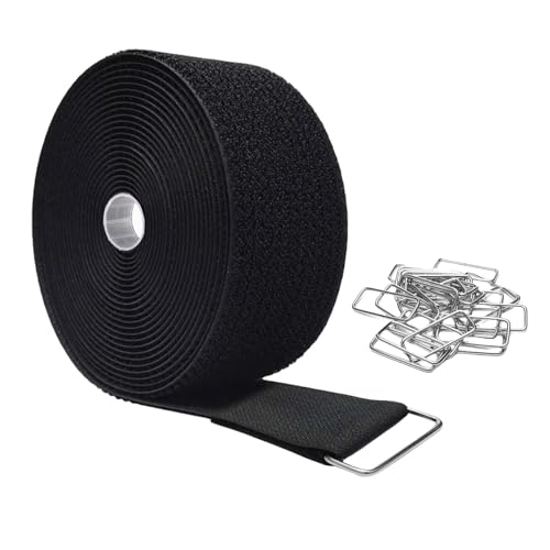 5 M × 5 CM ligador de cable reciclable, cortable cable almacenamiento, organizador de cable de larga duración, se adapta para tubos ropa equipaje tubos y uso al aire libre