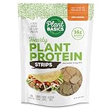 Plant Basics - Hearty Plant Protein - Unflavored Strips, 1 lb, Non-GMO, Gluten Free, Low Fat, Low Sodium, Vegan, Meat Substitute