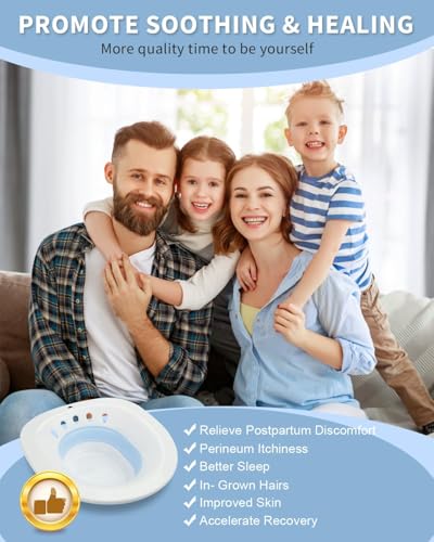 Image of Adult Sitz Bath Tub, Portable, Foldable, Plastic /Resin, Sitz Bath, Piles, Postpartum Essentials, Rectangular, Minimalist, Matte, White