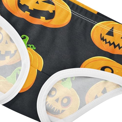 Halloween Pumpkins Cute Scary Panties Little Girl Toddler Girls Underwear Cotton Fun Briefs Kids Undies 2t4