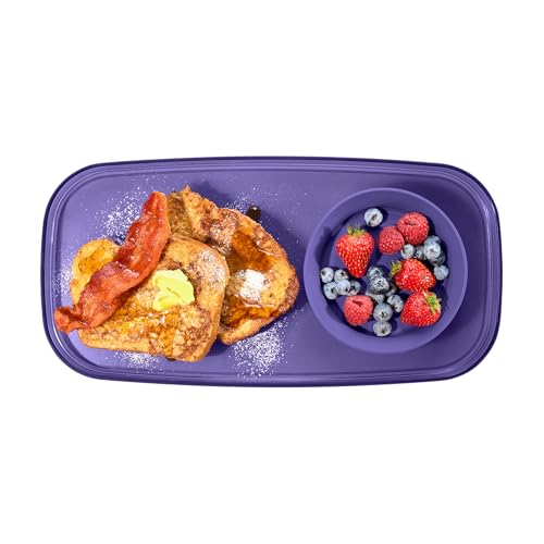 Comparison: Best Microwave Queso 8 madesmart dipware Small Serving Plate, Collapsible & Removable Dip Bowl for Salsa, Queso, Sald, Olives, Premium Dishwasher & Microwave Safe, Multipurpose Plate & Bowl, Plum