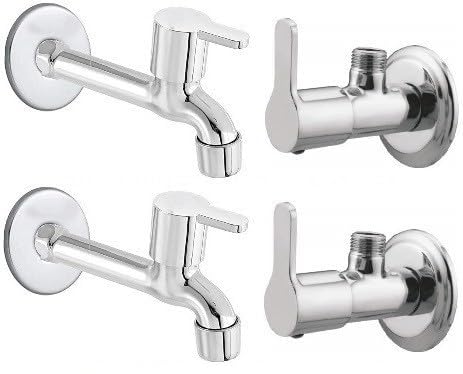 Senkiddpro Stainless Steel Long Body&Angle Tab with Wall Flange for Bathroom(Chrome Finish) Suitable for Home, Office, Hotels Bib Tap Faucet (B0CBMFCZY8) Amazon Price History, Amazon Price Tracker