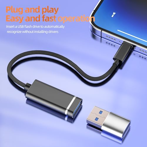 Convertisseur de données Lightning vers USB-A pour iPhone 13 14