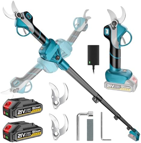 Tijeras de Podar Eléctricas con Palo Telescópico – Hasta 4,2 m de...
