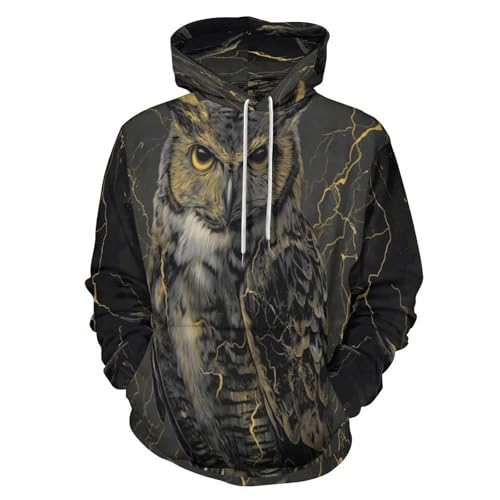 Sweat à capuche hibou fantastique pull chaud contre le froid quotidien