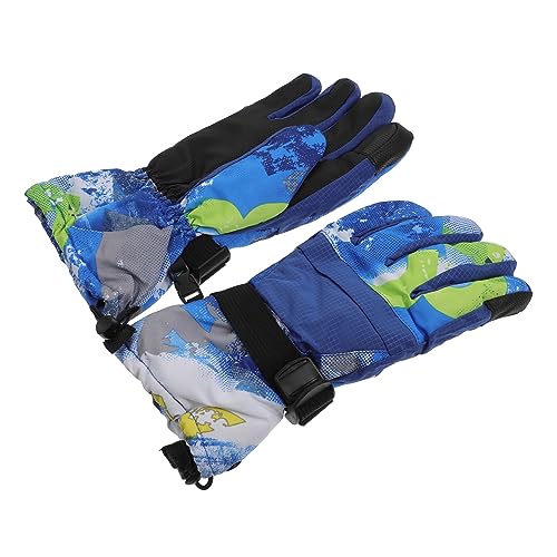 GALPADA Crianças 1 Par De Luvas De Esqui À Prova D'Água Luvas De Inverno Guantes Para Mujer Luvas E