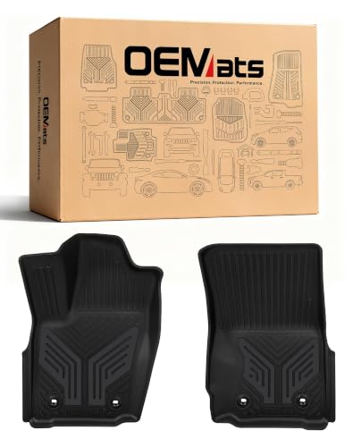 Image of 2-Piece Front Premium Color TPE Floor Mats, Titan Gray