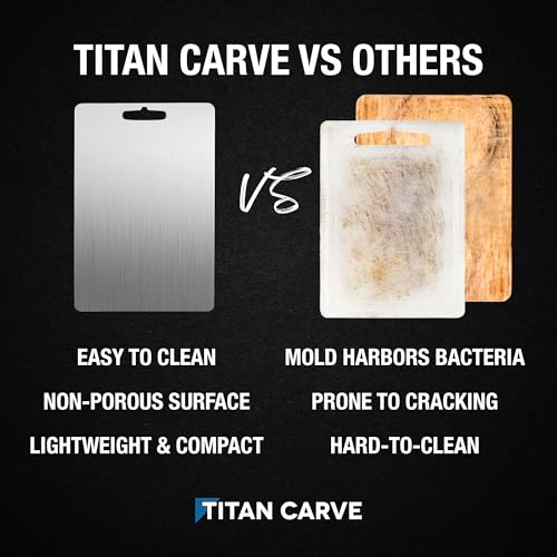 Tabla de cortar Titan Carve de Titanio rectangular 34x23 cm miniatura 6