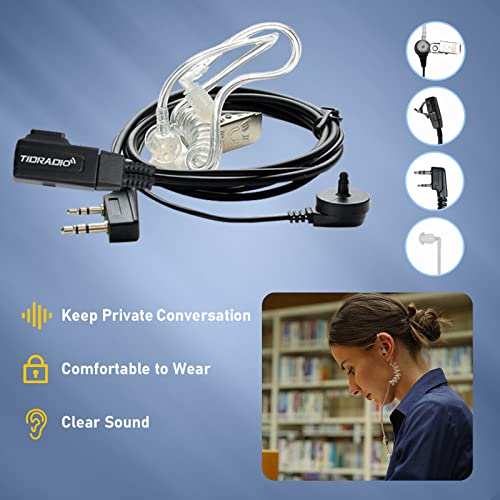 Tidradio Td-M8S 2 Way Radio Walkie Talkies Rechargeable Vox License-Free Two Way Radio With Earpiece Walkie Talkies For Adults School Church Restaurant Business Office (10 Pack) #TOP3