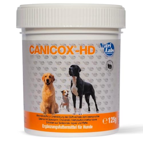 NutriLabs Canicox-HD Gelenktabletten für Hunde 50 Stk. - mit MSM, Chondroitin, Hyaluronsäure, Glucosamin & Teufelskralle - Gesundheitsprodukte für Hunde - Nahrungsergänzungsmittel Hund