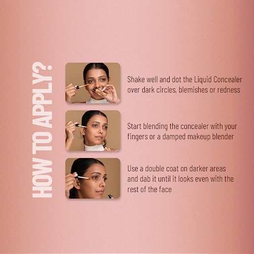 Swiss Beauty Liquid Light Weight Concealer With Full Coverage |Easily Blendable Concealer For Face Makeup | Sand Sable, 6G - Image 6