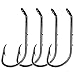 CAJOAUIS Baitholder Fishing Hooks 100pcs/ Pack Barbed Shank Down Eye Fishing Offset Hooks (1/0-100PCS)