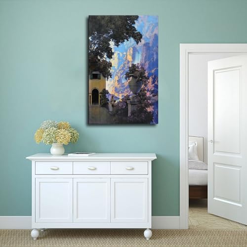 Lever du soleil Maxfield Parrish impression sur toile 30x45 cm