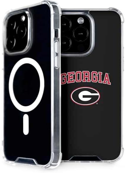 Skinit Phone Case Compatible with MagSafe iPhone 15 Pro - Officially Licensed University of Georgia Collegiate Text Design