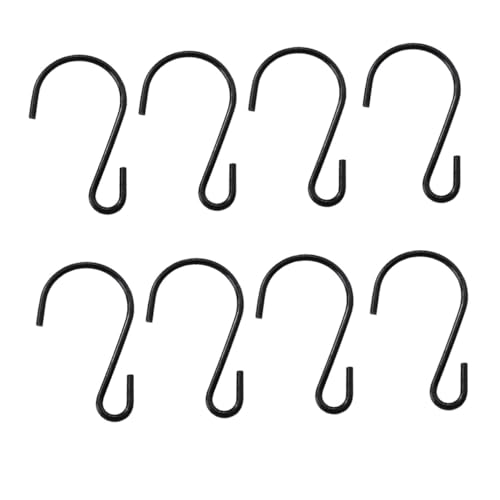 HAKIDZEL 20個 黒色型フック 属製耐荷重ハンガー キッチン浴室収納用多機能掛け具 小物掛けや装飾吊り下げに