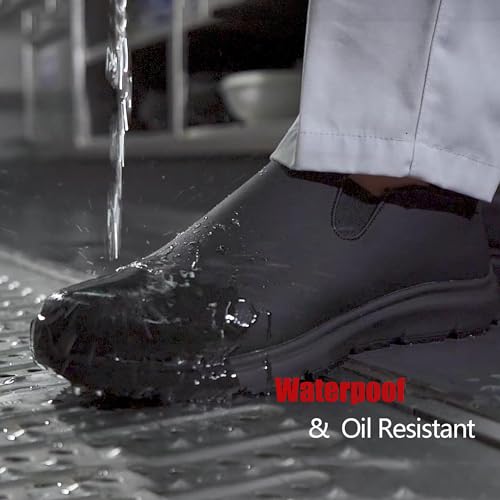 Non Slip Work Shoes for Men Women丨Waterproof & Oil Resistant Chef Food Service Shoe Zapatos de Trabajo para2