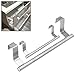 Towel Rack Over Door Cabinet Shelf Rack Stainless Steel Bar Bathroom Kitchen Hanging Holder Home Storage Kitchen Tools,S