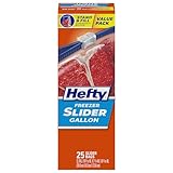 Hefty Slider Freezer Bags (Gallon, 25 Count, Pack of 9)