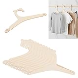 10 perchas para niños, perchas de madera para bebé, antideslizantes, perchas...