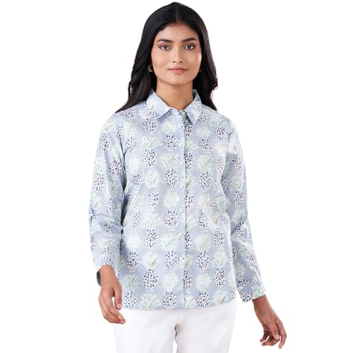 Image of Akkriti by Pantaloons Women's Printed Regular Fit Tunic Shirt