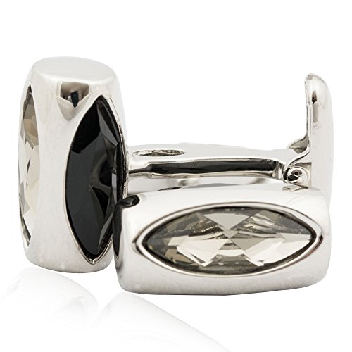 Cuff-Daddy Gemelos Cristal Negro Gris con Caja de Viaje miniatura 4