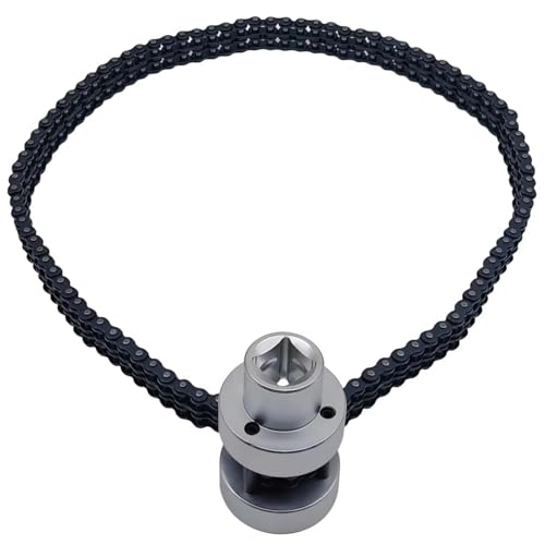 JEUCLEL 1/2' Drive Oil Filter Strap Wrench(73-169.5mm), Oil...