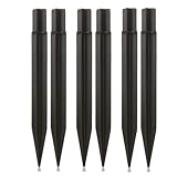 8.25" Reinforced ABS Plastic Solar Ground Spikes - Durable Solar Light Replacement Stakes for Garden, Pathway, Deck, Camping, Christmas Lights (Fits 0.83" Inside Diameter) (Black-6 Pack)