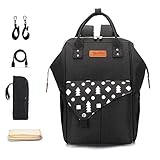Mochila multifuncional para bebés y mamás, VigoRise, bolso cambiador impermeable, mochila de tela para pañales...