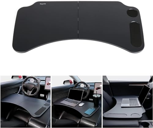 BMZX Plateau de Table pour Volant de Repas Voiture,Plateau Bureau Ordinateur Workspace pour la Plupart des Véhicules Limousine SUV Pickup(Convient également...
