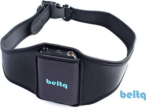 Microphone Belt/Mic Belt by Beltq Black Carrier Belts for Microphone Transmitter Up to