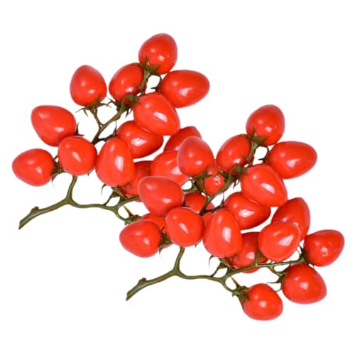 Fausses tomates cerises Cabilock lot de 2 pièces pour décoration maison
