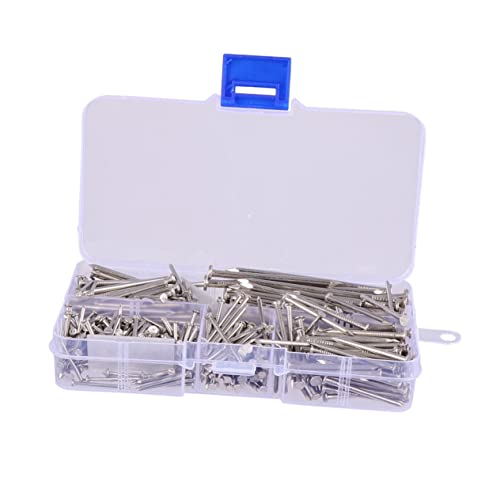 460 piezas de clavos redondos de acero inoxidable para colgar, clavos fuertes para bricolaje en casa miniatura 1